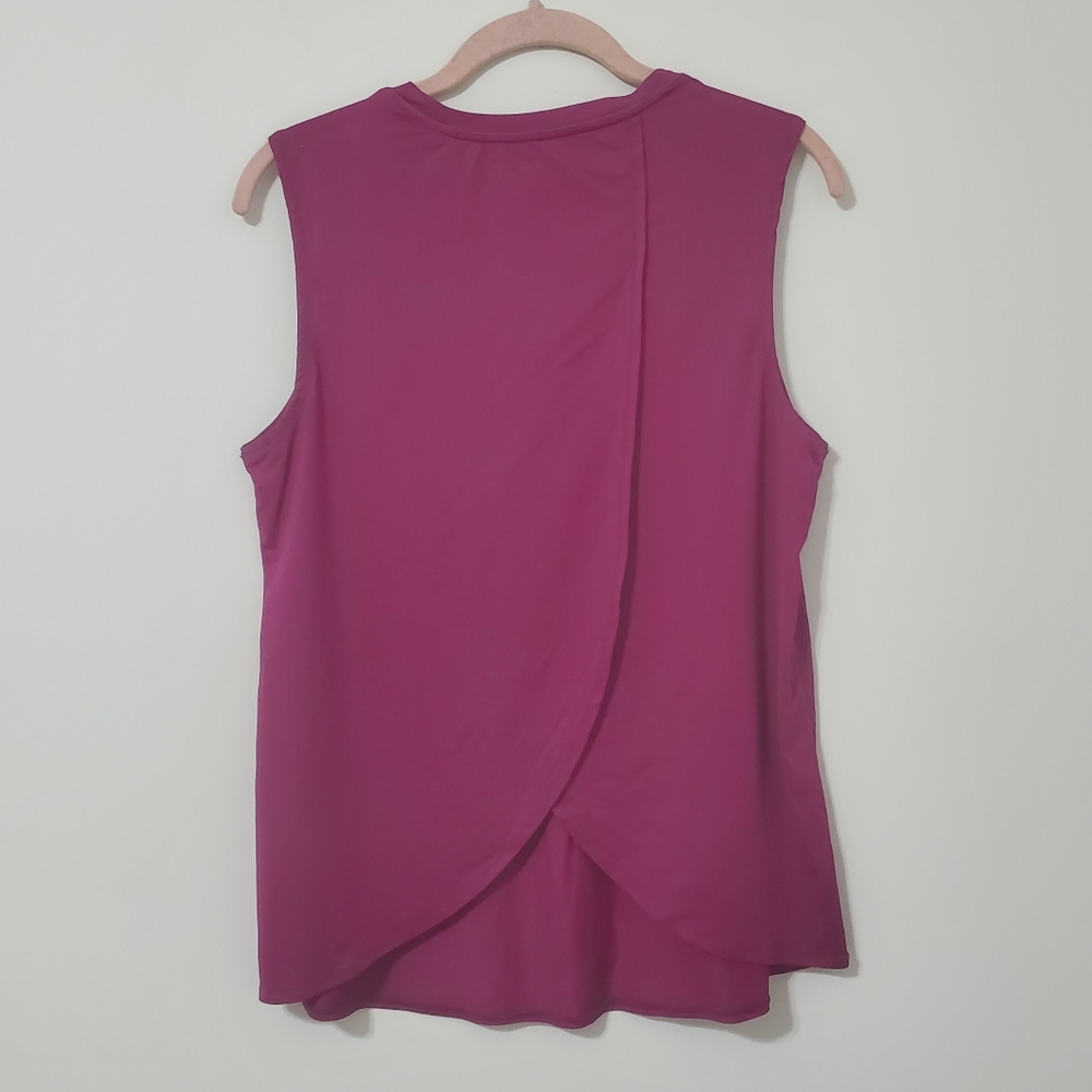 Athleta Sunlover Tulip Back Tank Dark Fuschia Medium - Picture 4 of 9